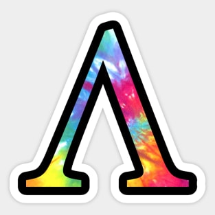 Tie Dye Lambda Sticker